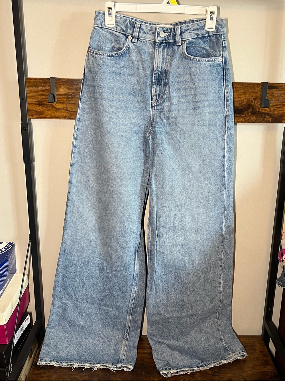 ba&sh Light Blue Denim Wide-Leg Jeans